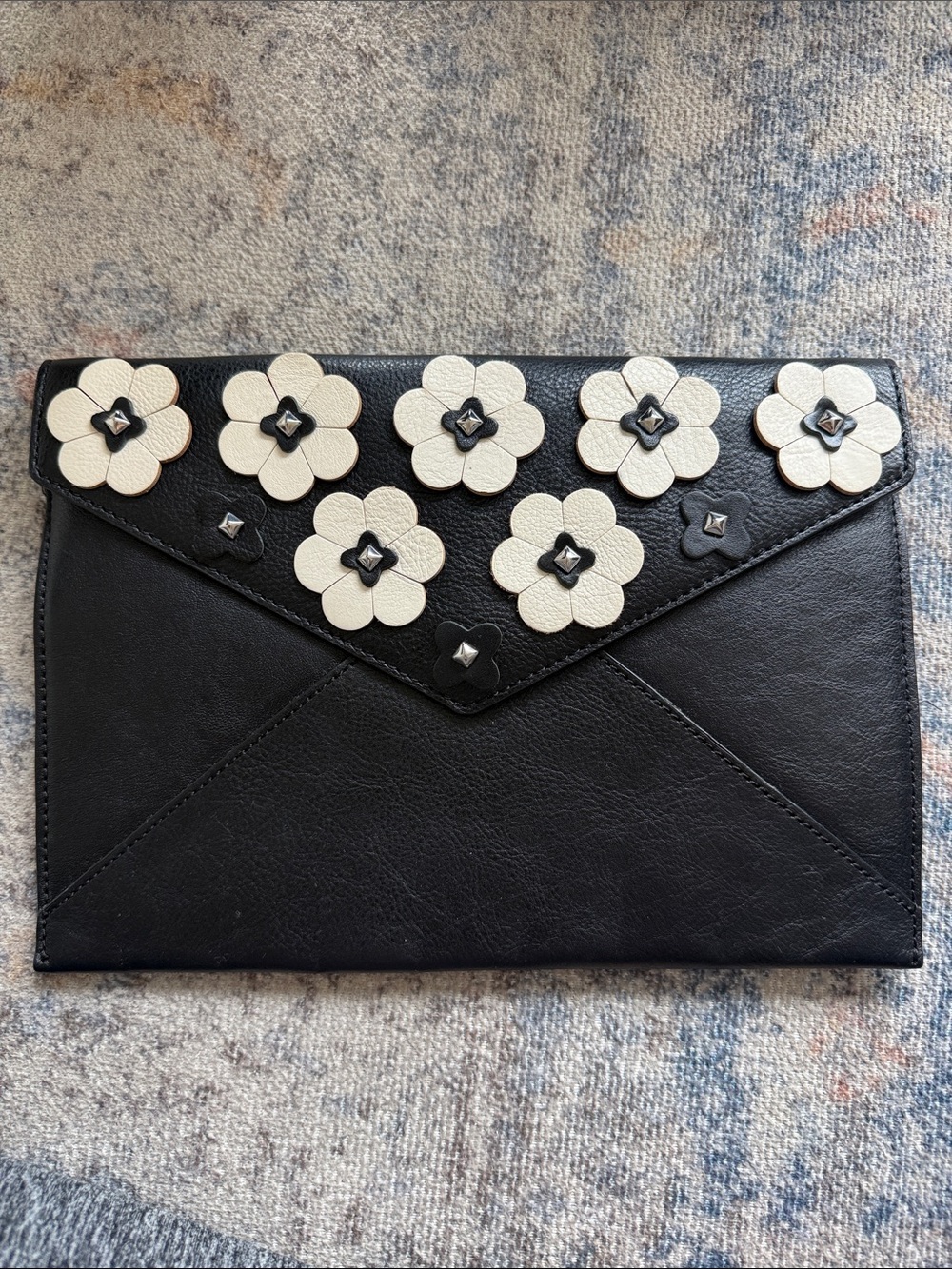 Rebecca Minkoff Black Floral Clutch